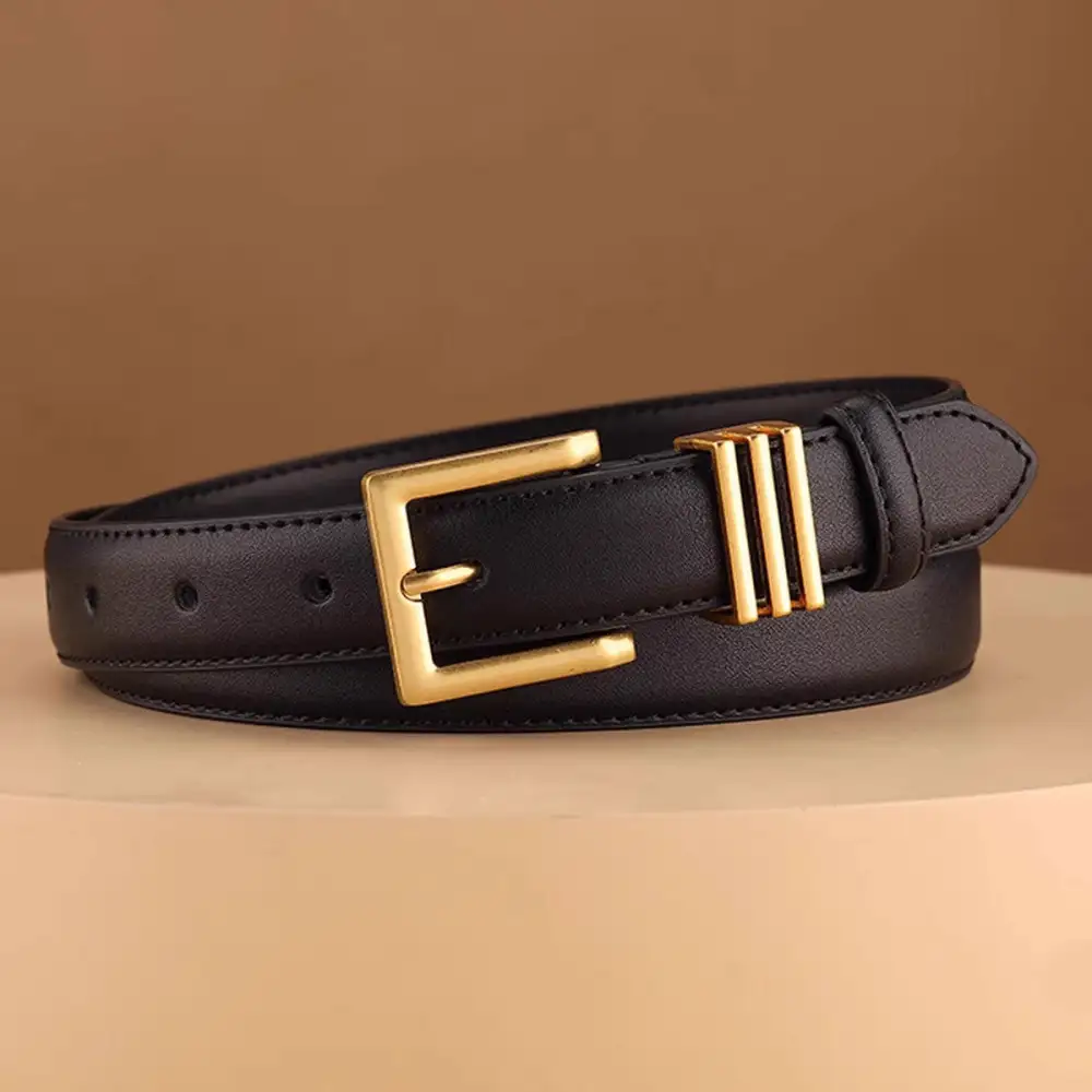 Classic Golden Buckle Belt