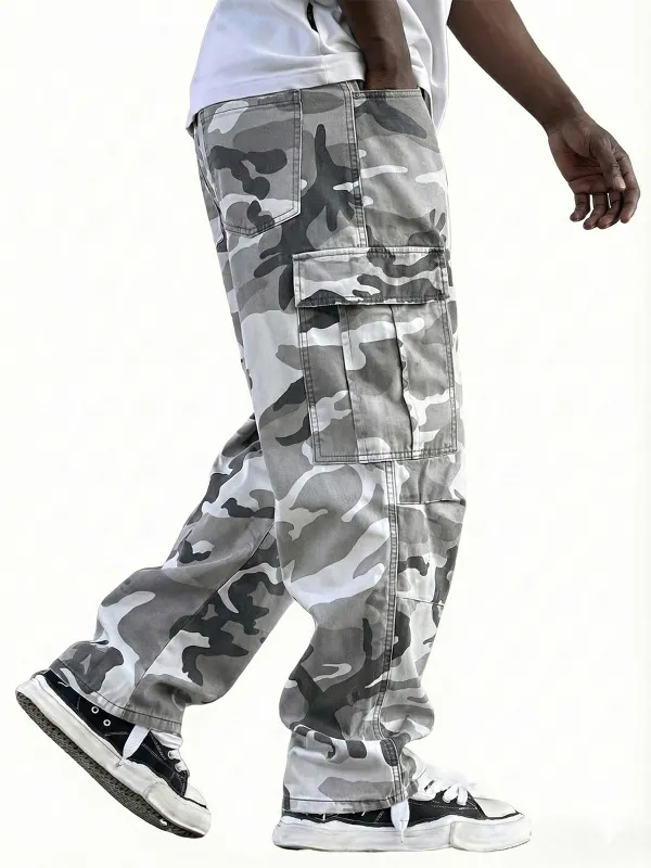 Pocket Wide Leg Trousers