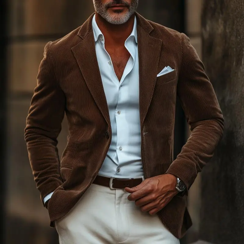 Easy Tailored Corduroy Blazer