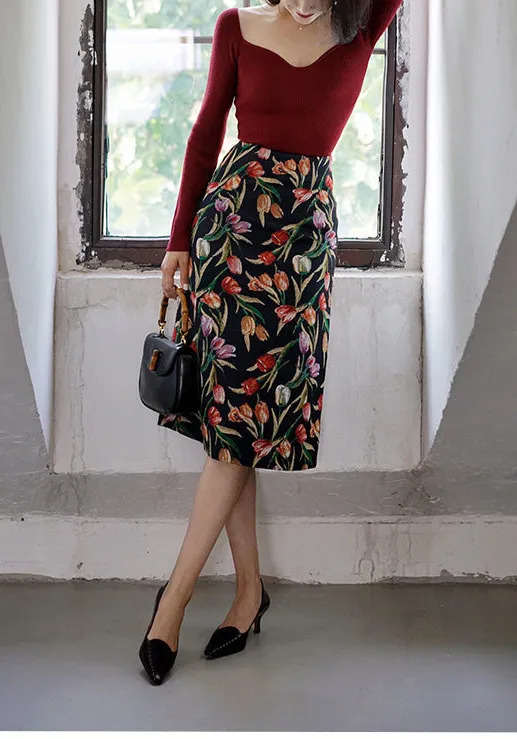 Roomy Easy Everyday Casual Polyester Skirt