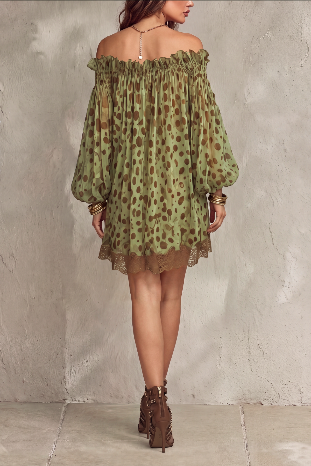 Refined Lace Mini Dress