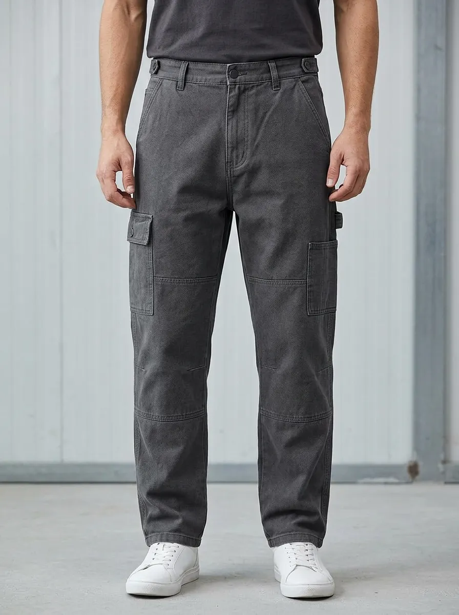 Men's Relaxed Canvas Outdoor Cargo Pants