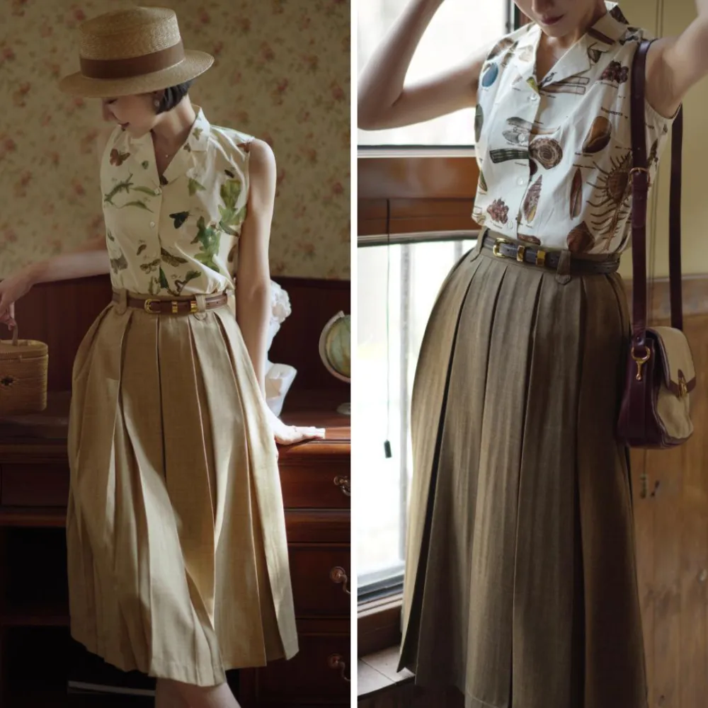 Breezy Outing Everyday Casual Pleated Skirt