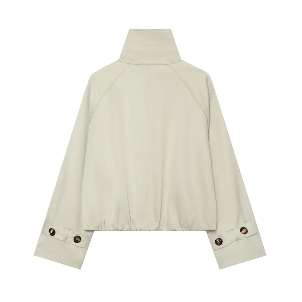 Polished Epaulette Detail Trench Coat