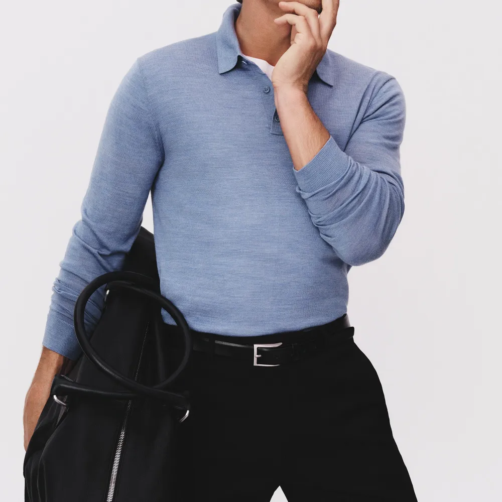 Men's Wool Polo Shirt