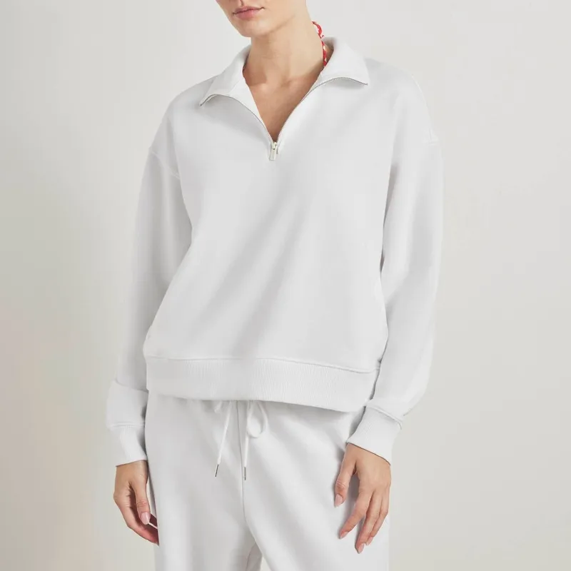 Balanced Draped Mockneck Pullover