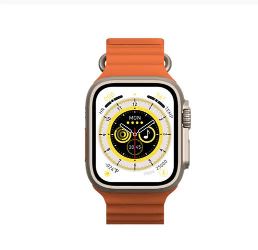 The Web Shed Series 8 Smartwatch for Men & Women with Wireless Charging, Bluetooth Call, Music playback & more