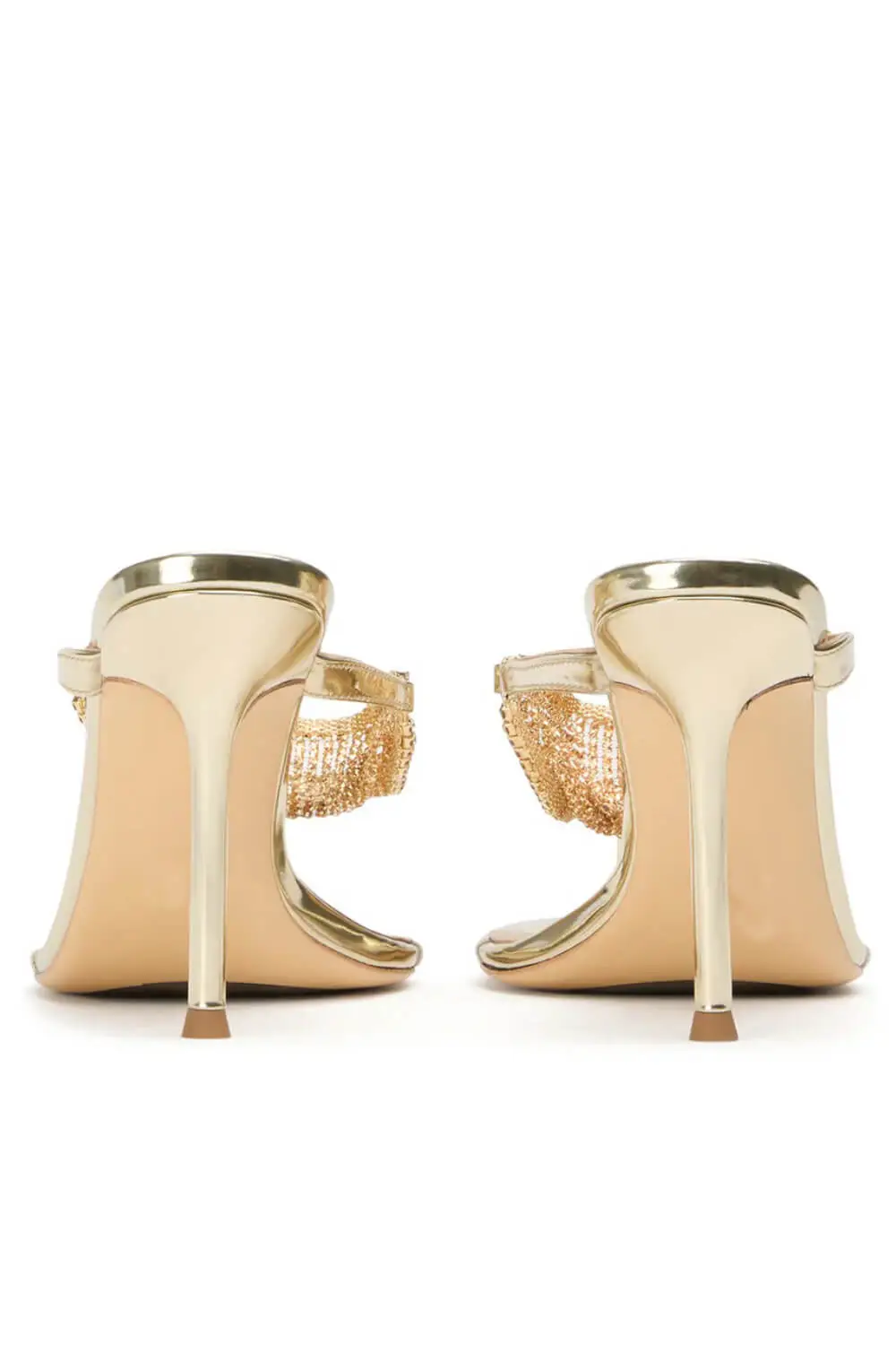 Crystal Embellished Toe Thong Stiletto