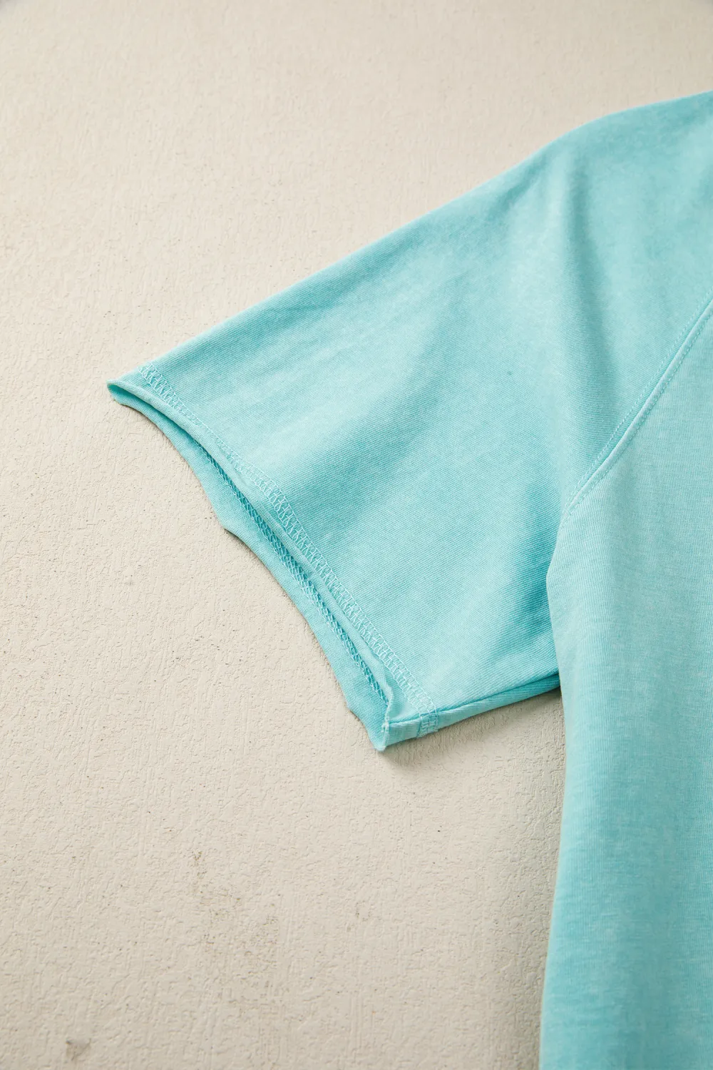 Mint Green Mineral Wash Raglan Tee