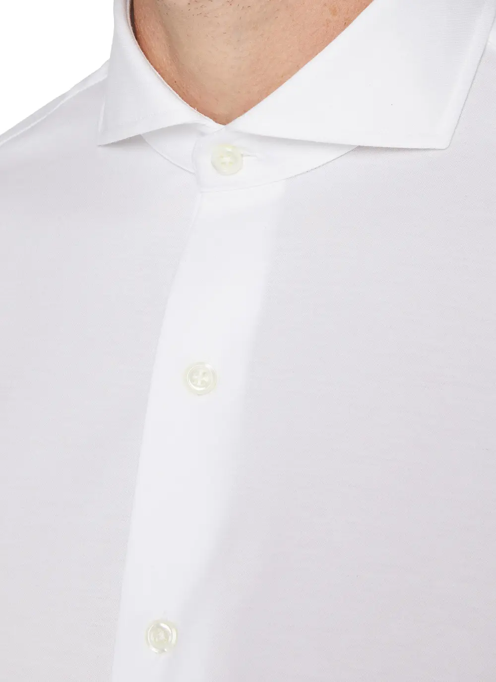 Soft Breathable Simple Button-Down White Shirt