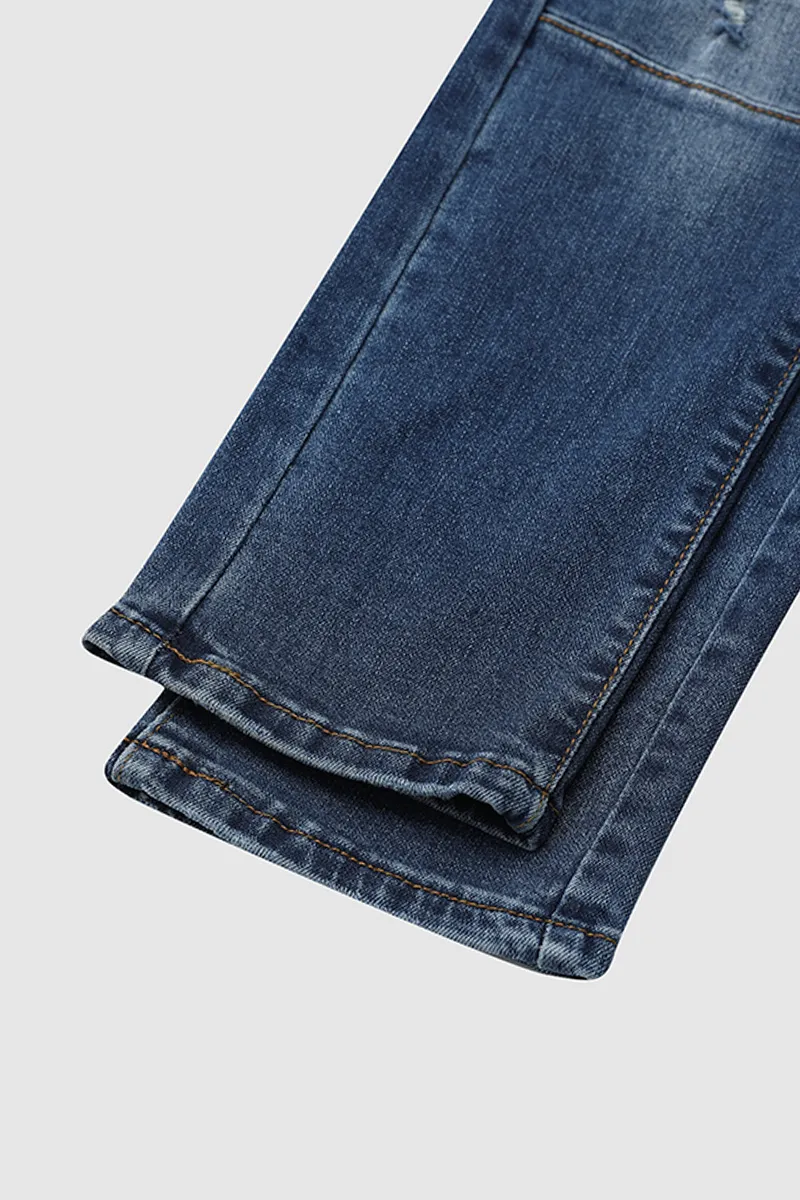 Ripped Raw Hem Low Rise Skinny Moto Jeans