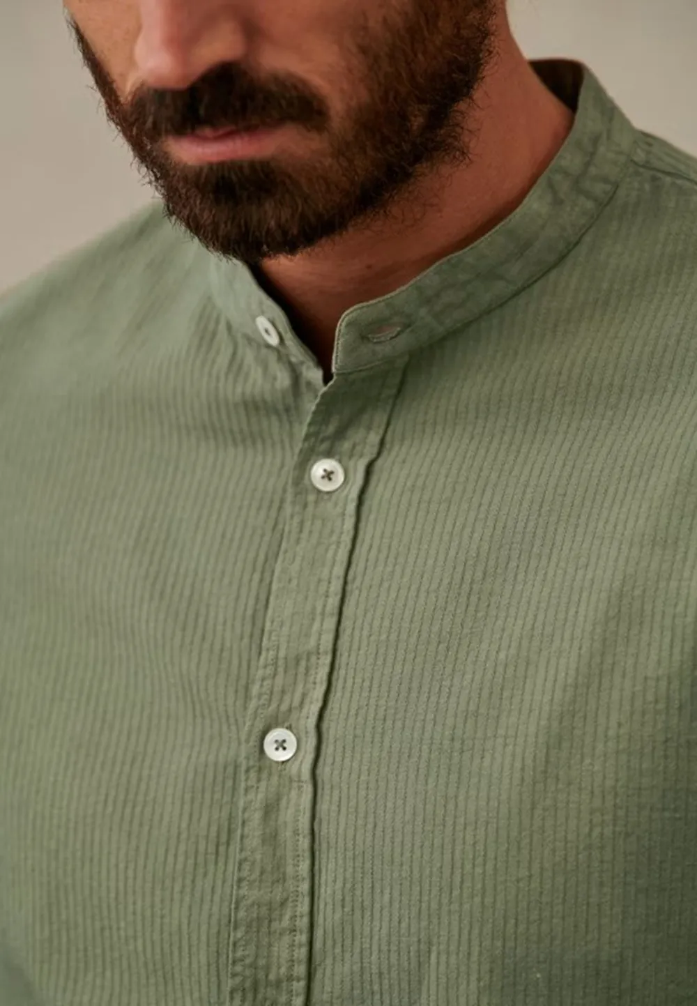 Classic White Cotton Linen Blend Button Up Shirt