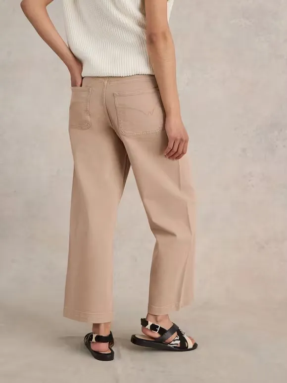 Cropped Wide Leg Jean