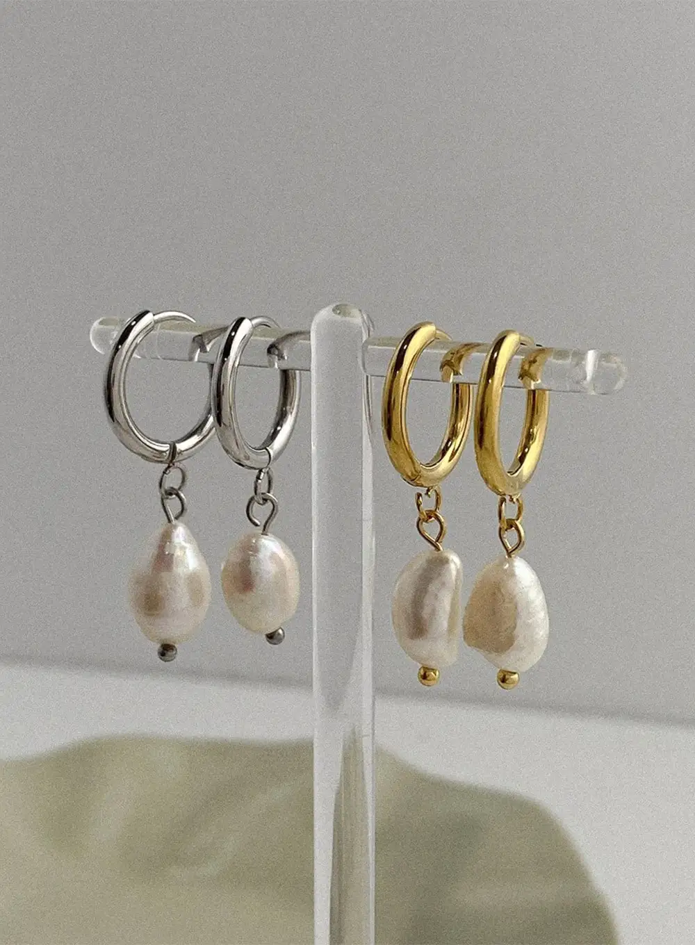 Faux Pearl Drop Earrings