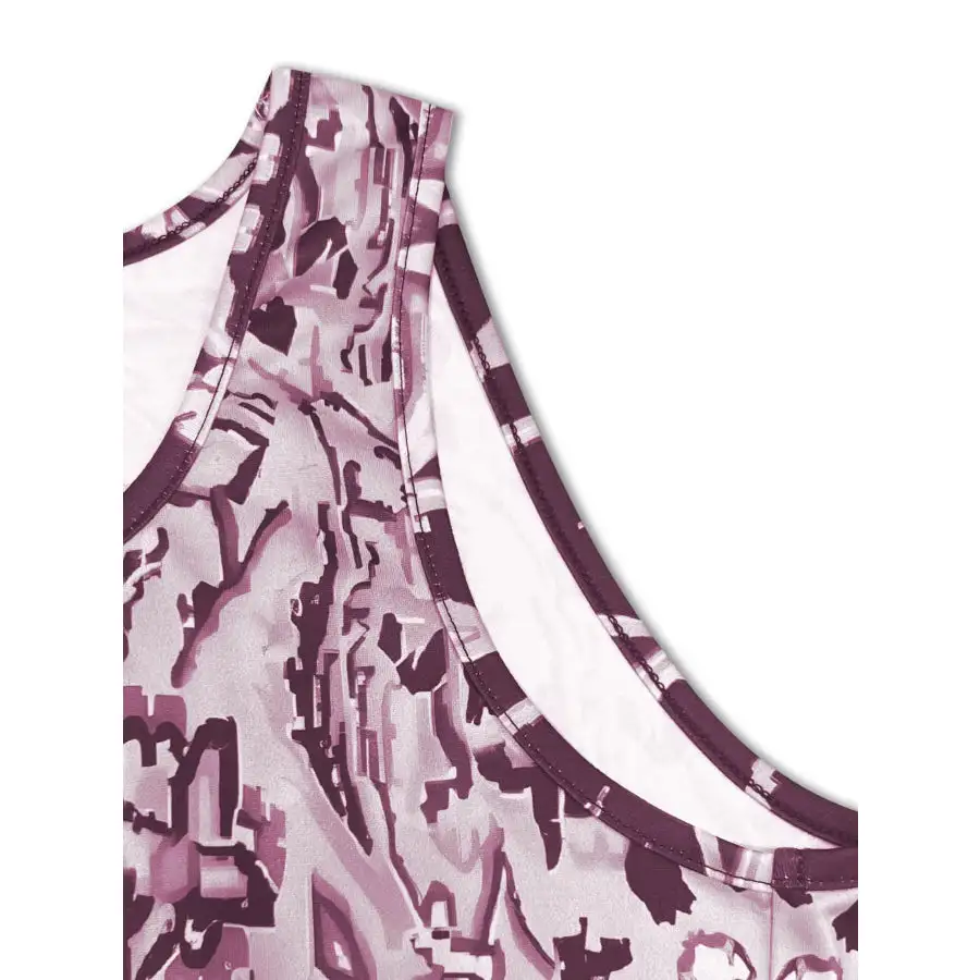 Printed Sleeveless Midi Dress
