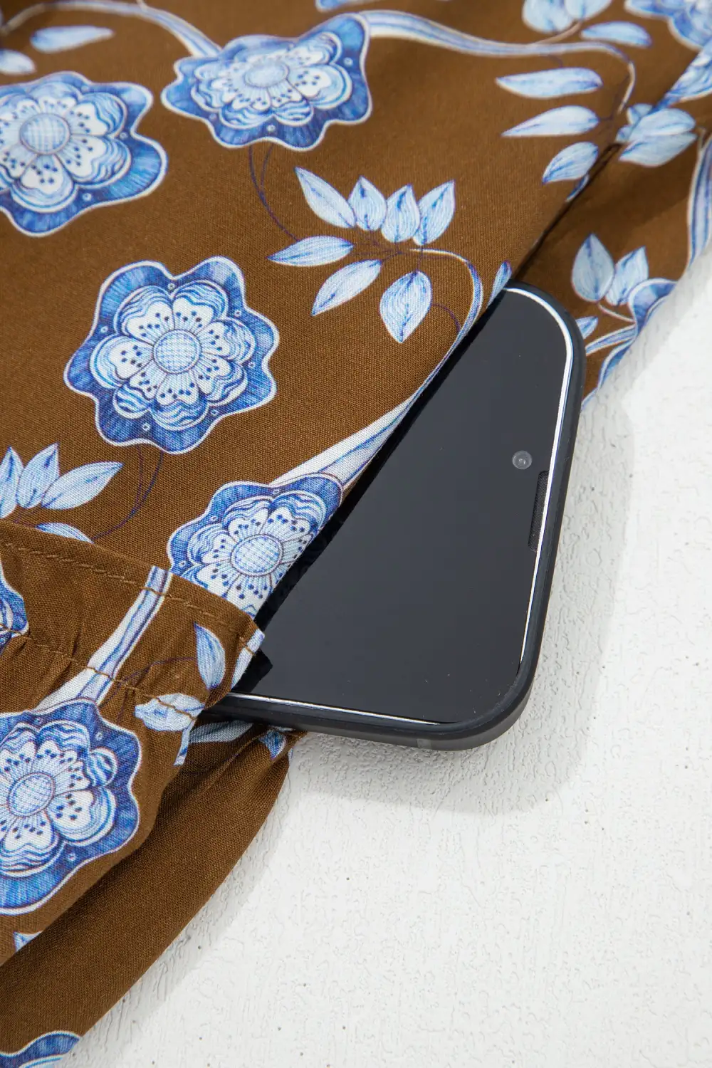 Floral Printed Button Front Dress Casual