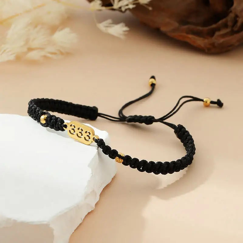 Angel Numbers Braided String Connection Bracelet
