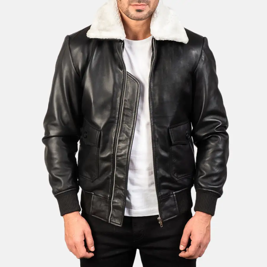 Men's Heritage Bomber Leather Jacket