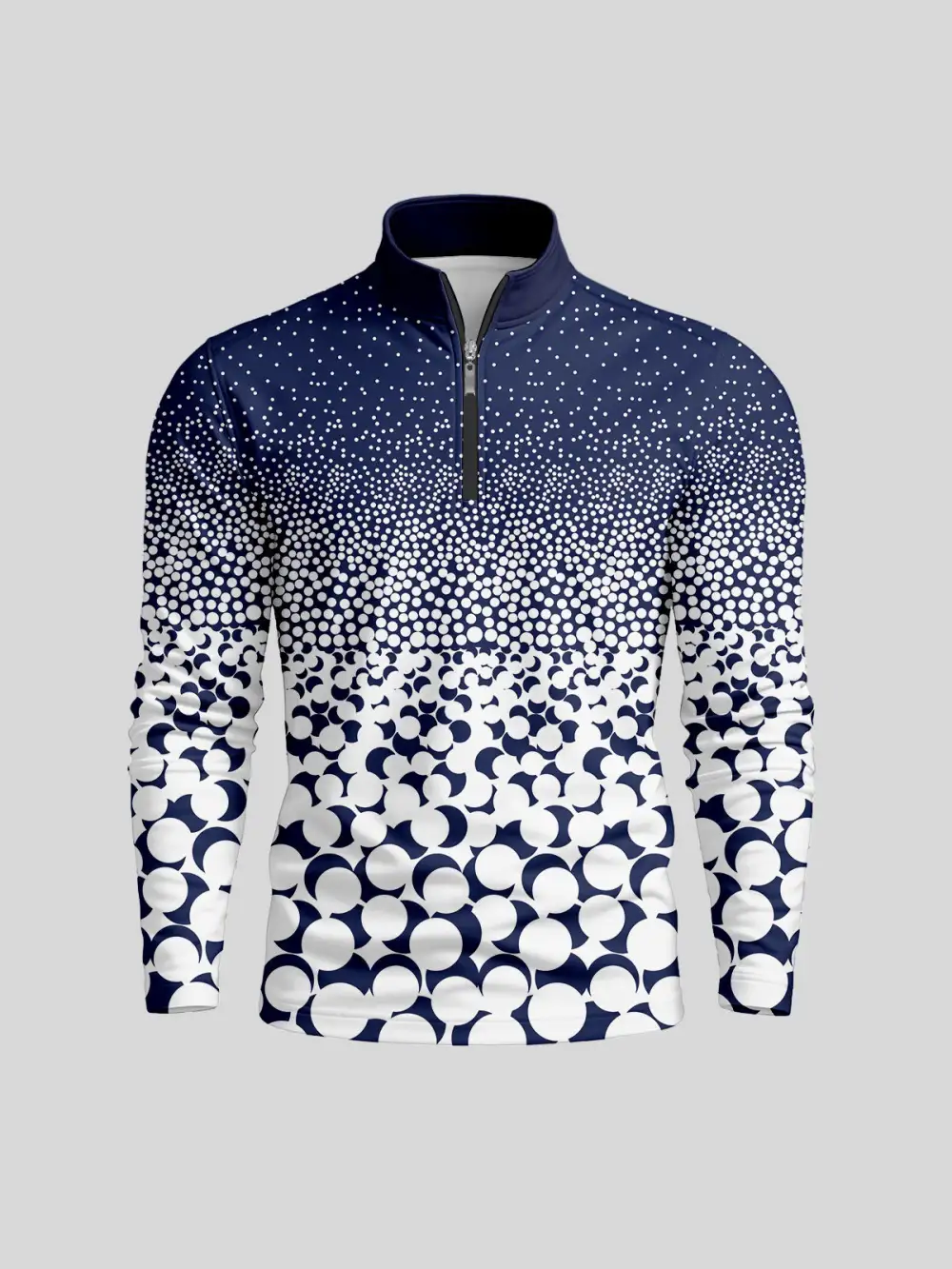 Modern Lightweight Long Sleeve Pullover Golf Shirt