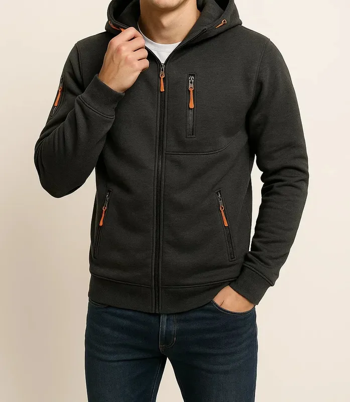 Zip Front Hoodie