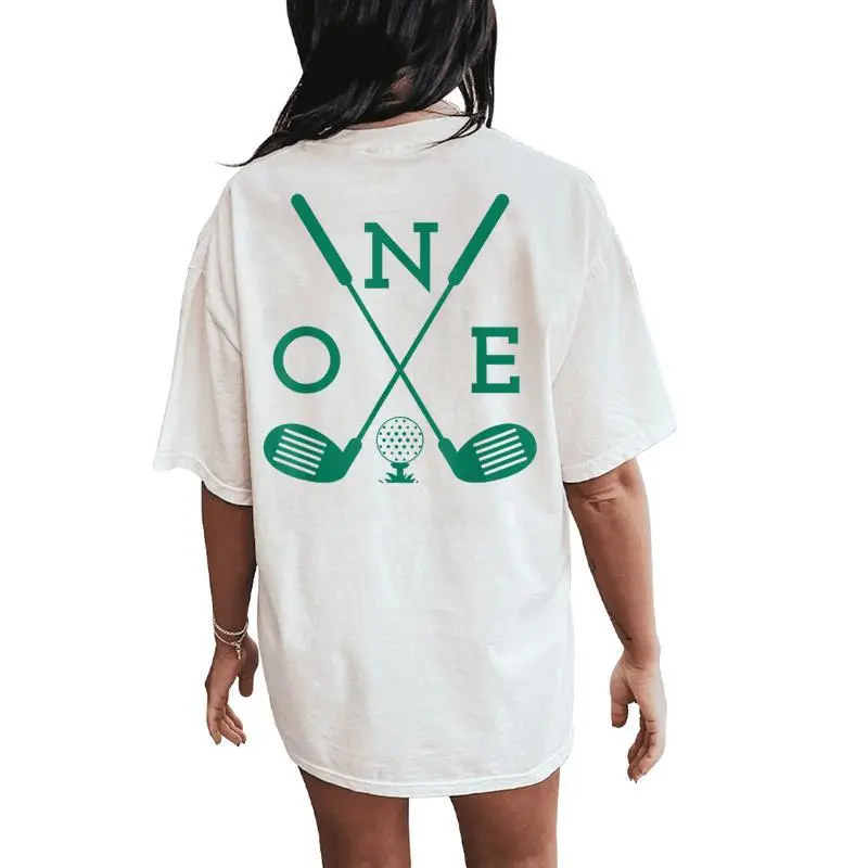 Golf Birthday 1St Birthday Hole In One Boys Girls Women's Oversized Comfort T-Shirt Back Print