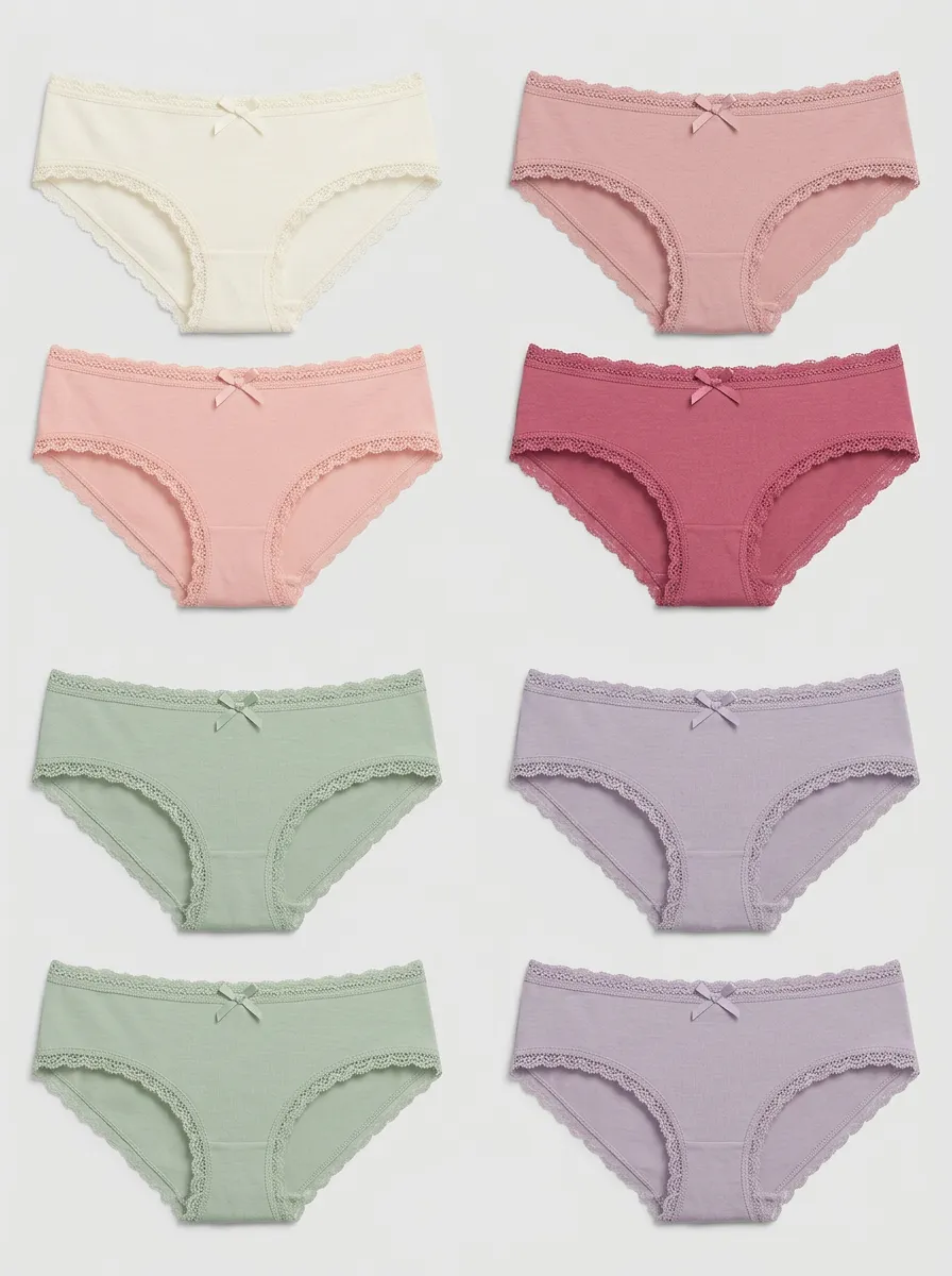 Women's Assorted Lace-Trim Bikini Briefs