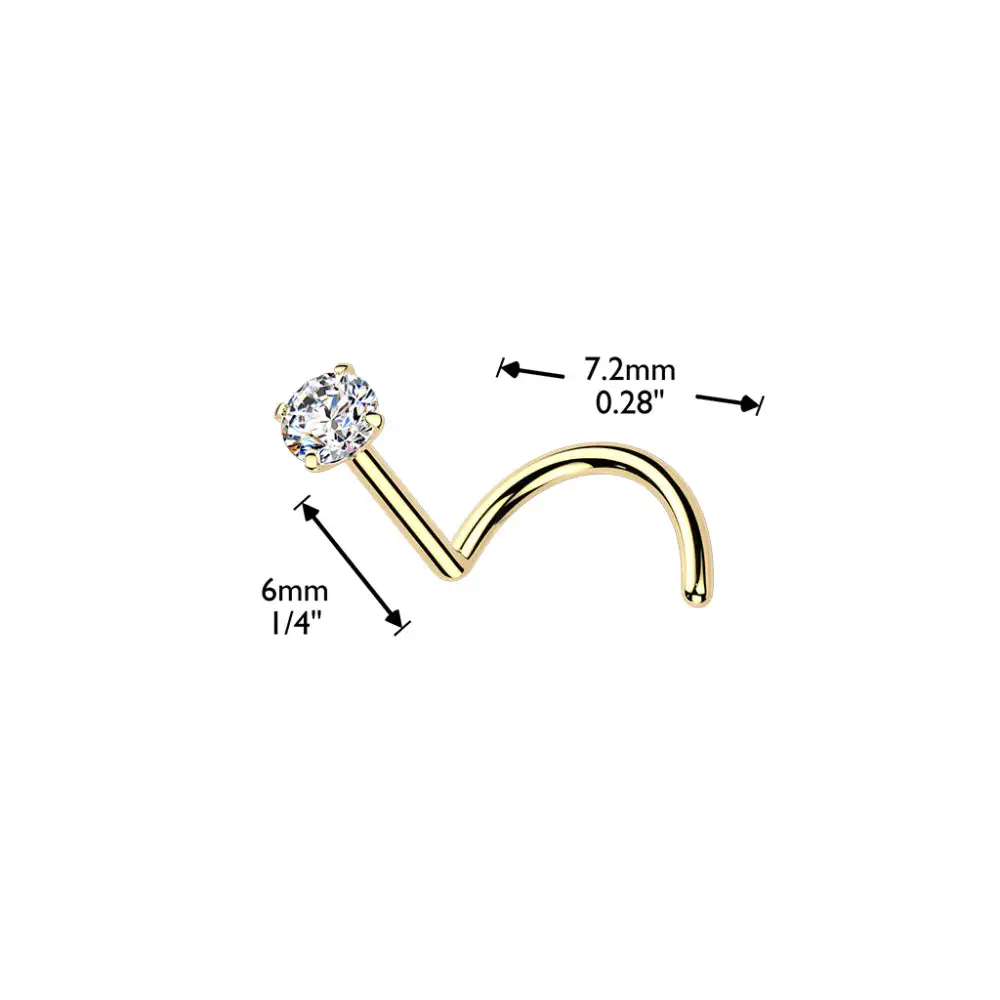 Curved Titanium Nose Screw
