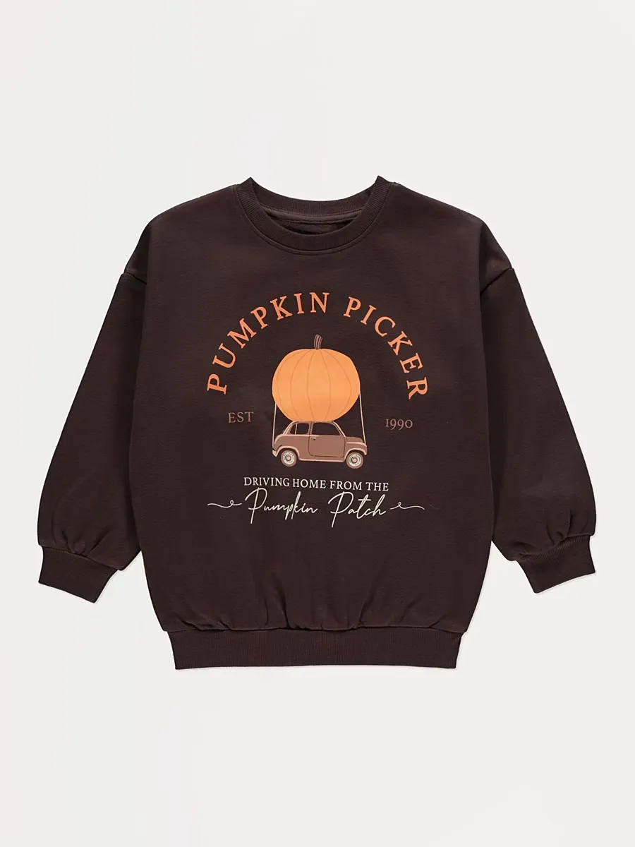 Chocolate Pumpkin Picker Sweatshirt