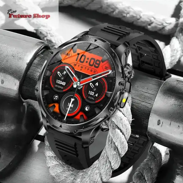 Smart Watch Flashlight Men Outdoors Sports