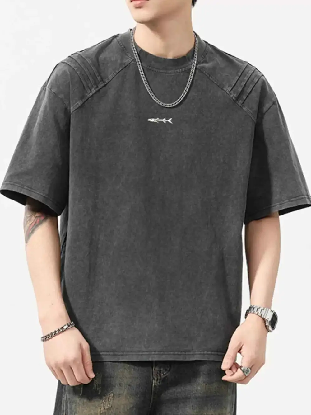Easy Fit Round Neck Short Sleeve T-Shirt