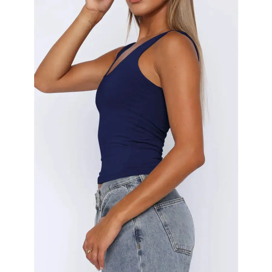 Soft Square Neck Wide Strap Tank
