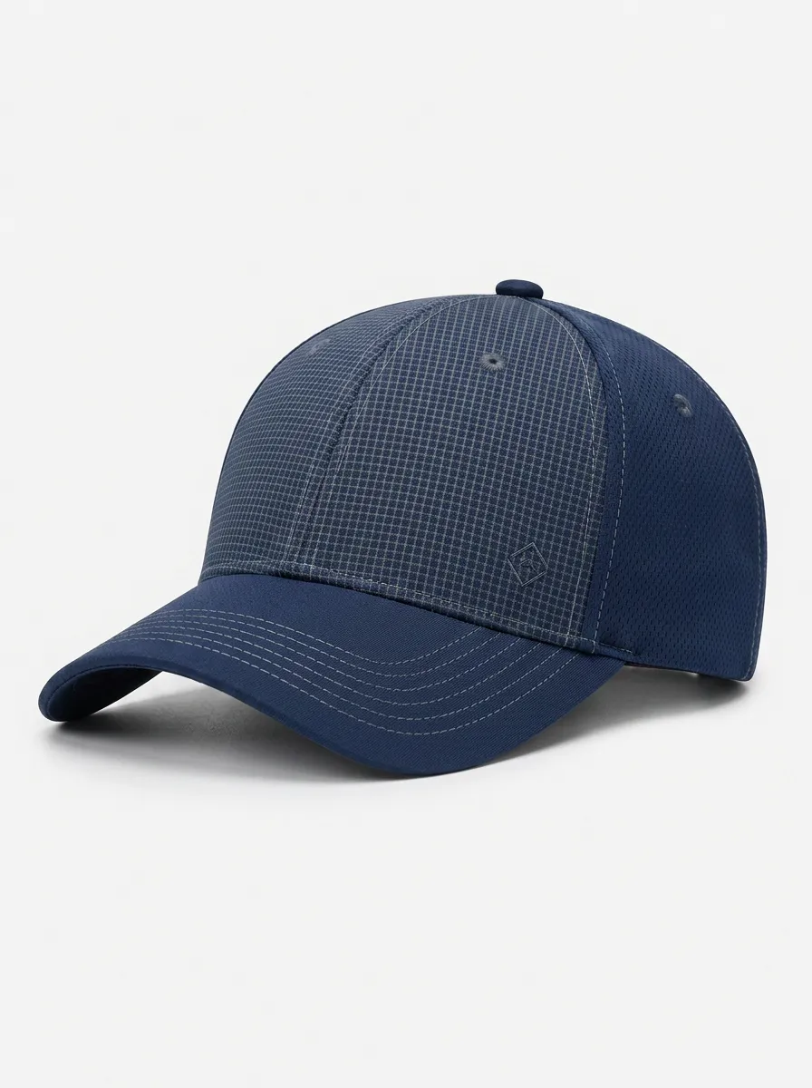 Unisex Equestrian Lover Grid Pattern Printed Baseball Cap