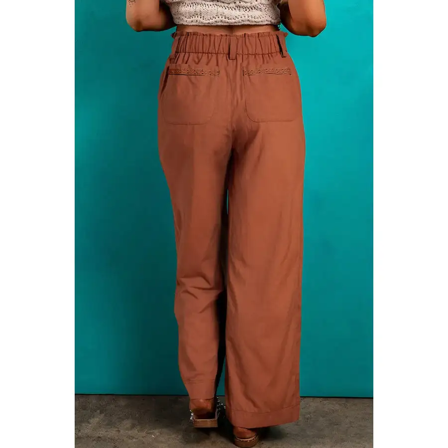 Modern Wide Leg Pants with Pockets
