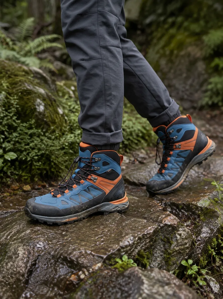 Men's Traverse Hiking Colorblock Printed Boots