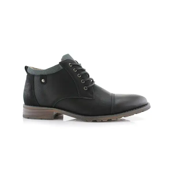 Refined Faux-Suede Suede Faux-Leather Chukka Boots