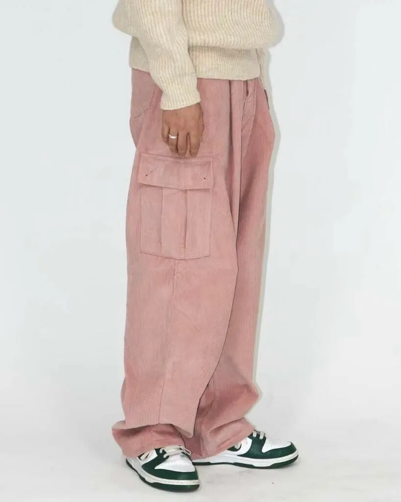 Everyday Corduroy Relaxed Solid Cargo Pants