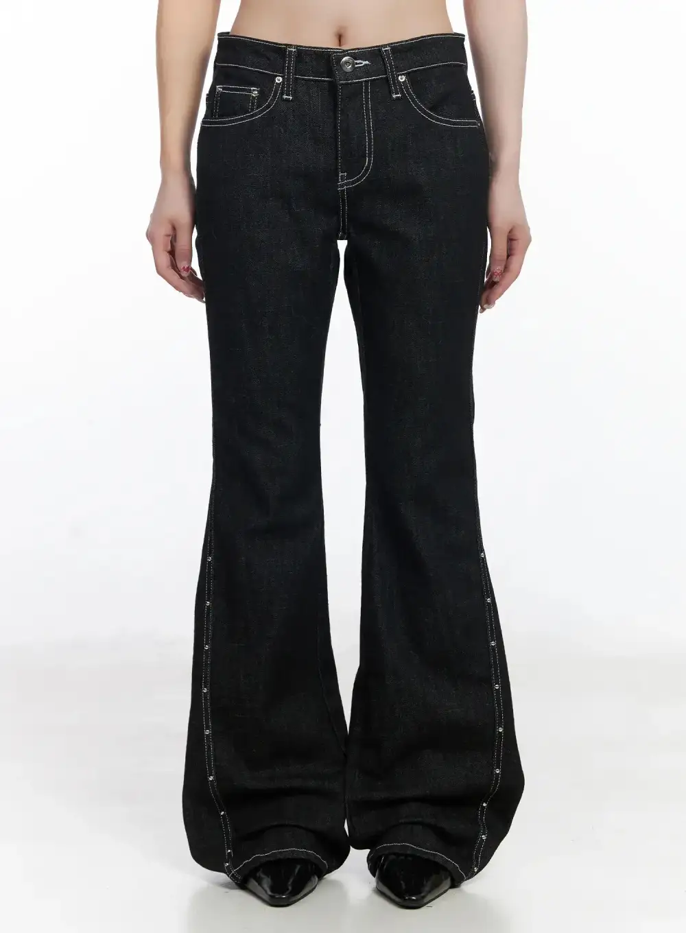 Stylish High-Waisted Bootcut Jeans