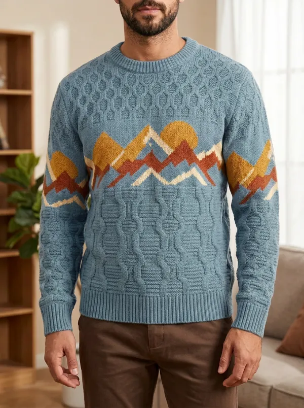 Men's Mountain Sunset Sweater