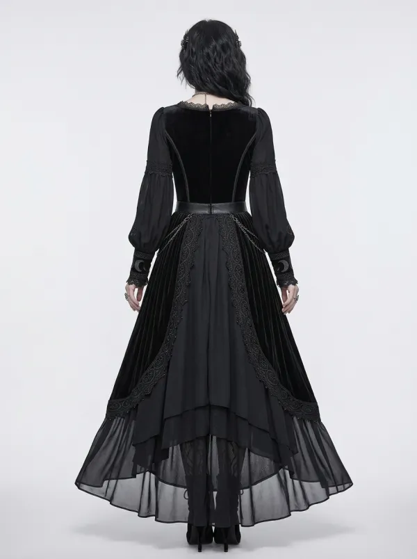Dark Romantic Moon Raven Edit Women's Gothic Dress