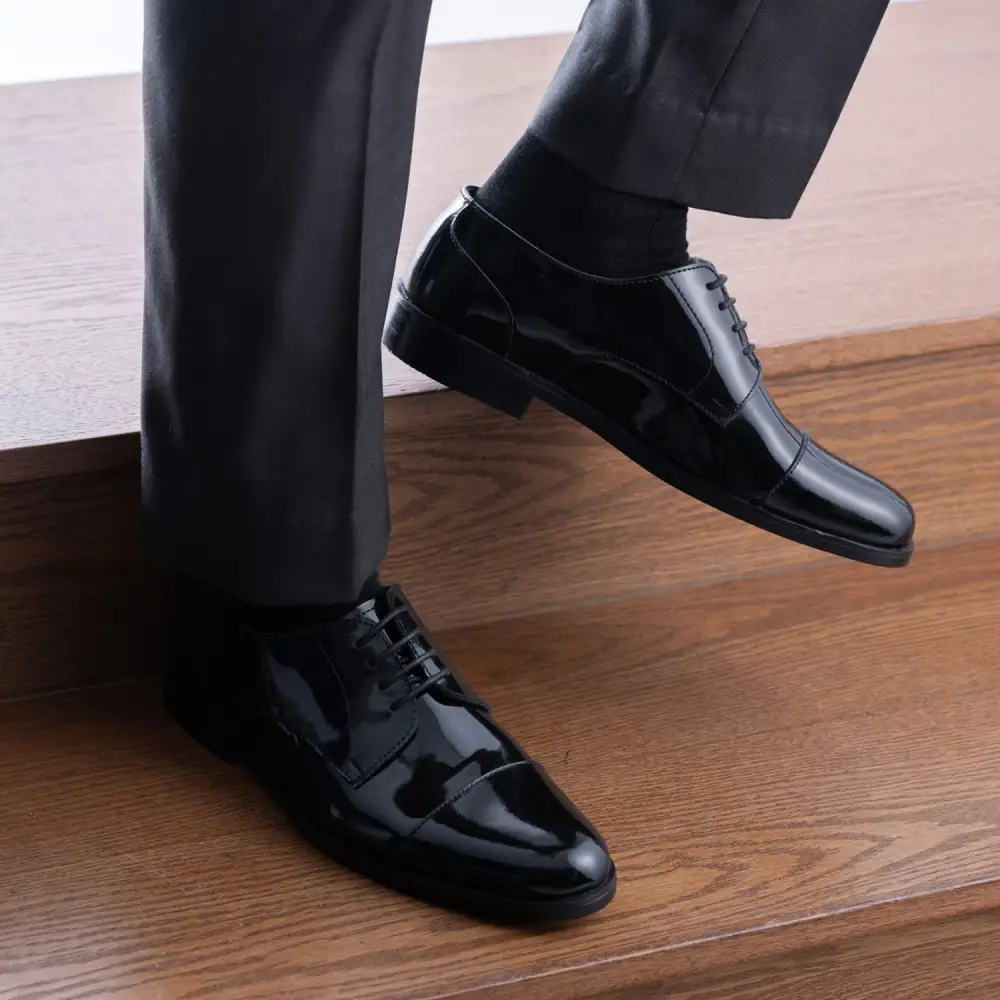 Black Patent Leather Loafers