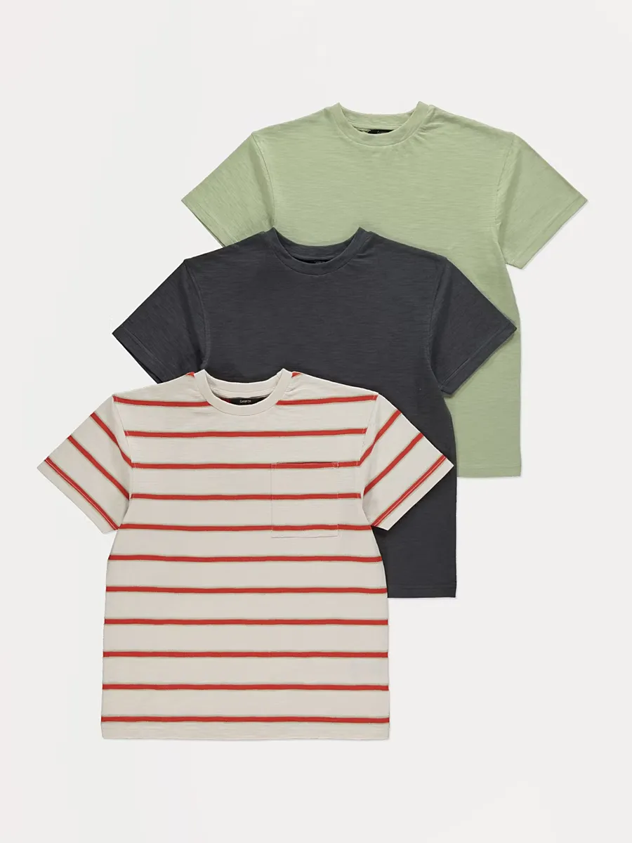 Striped T Shirts 3 Pack