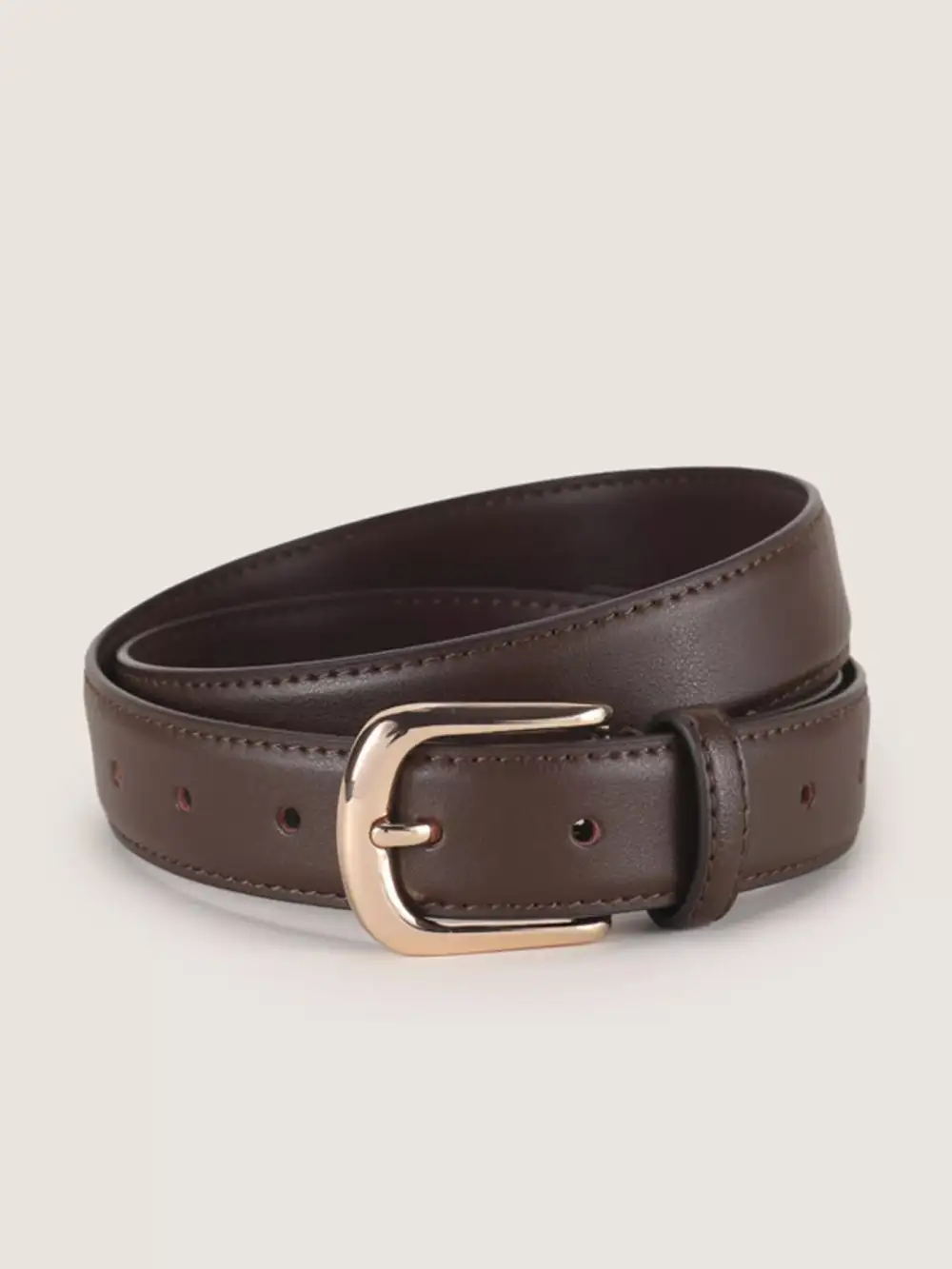 Minimal Golden Buckle Belt