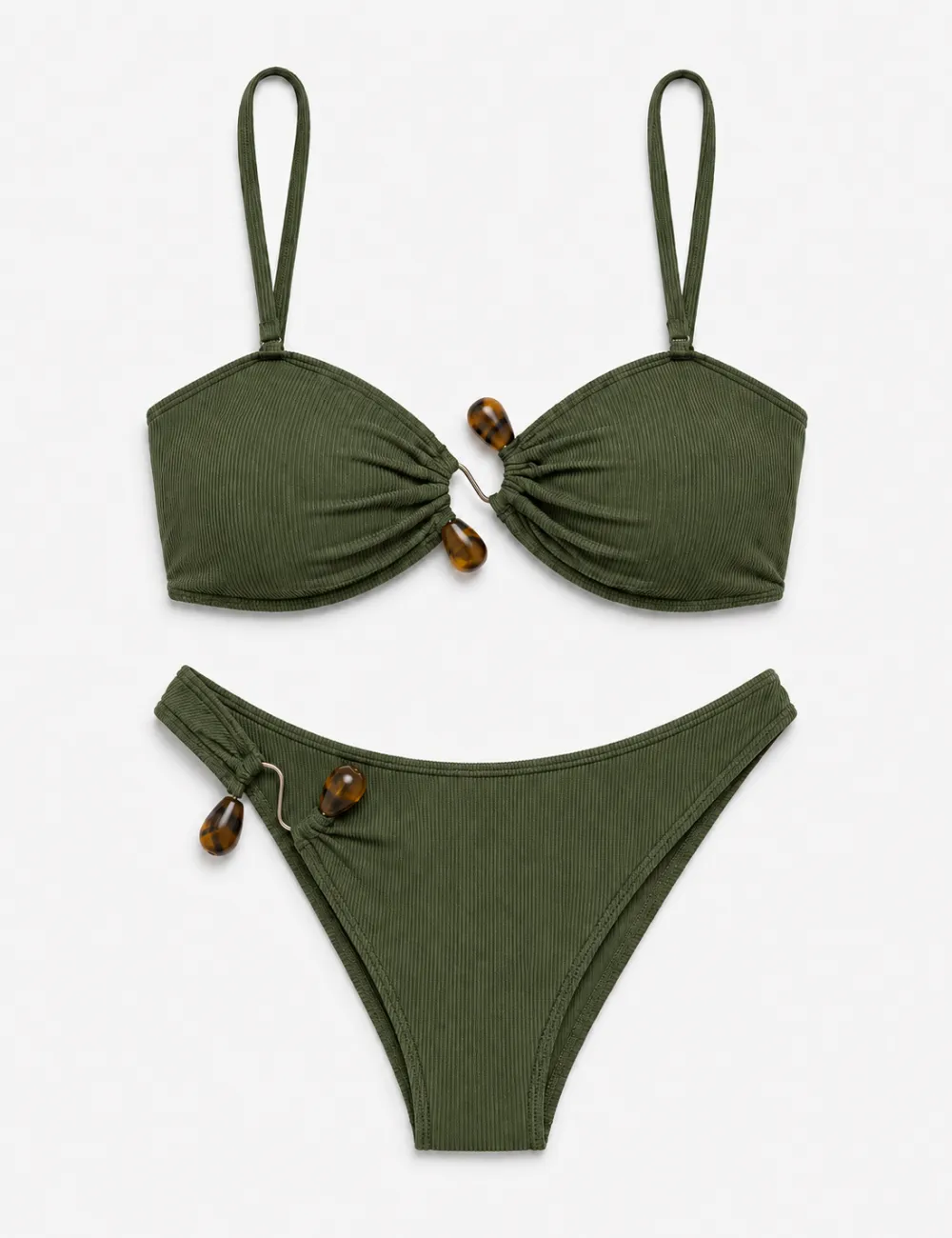 Z Clip with Natural Stone Inspired Bikini Set