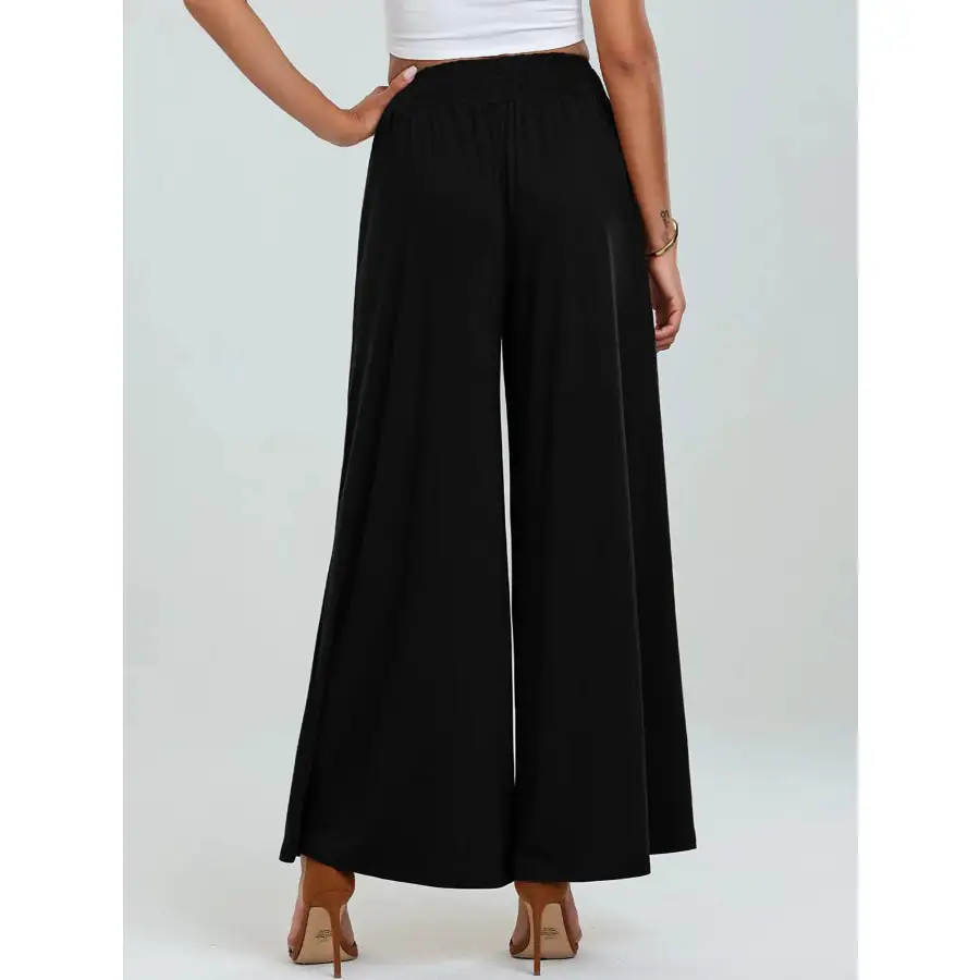 High Waisted Wide Leg Pants with Pockets