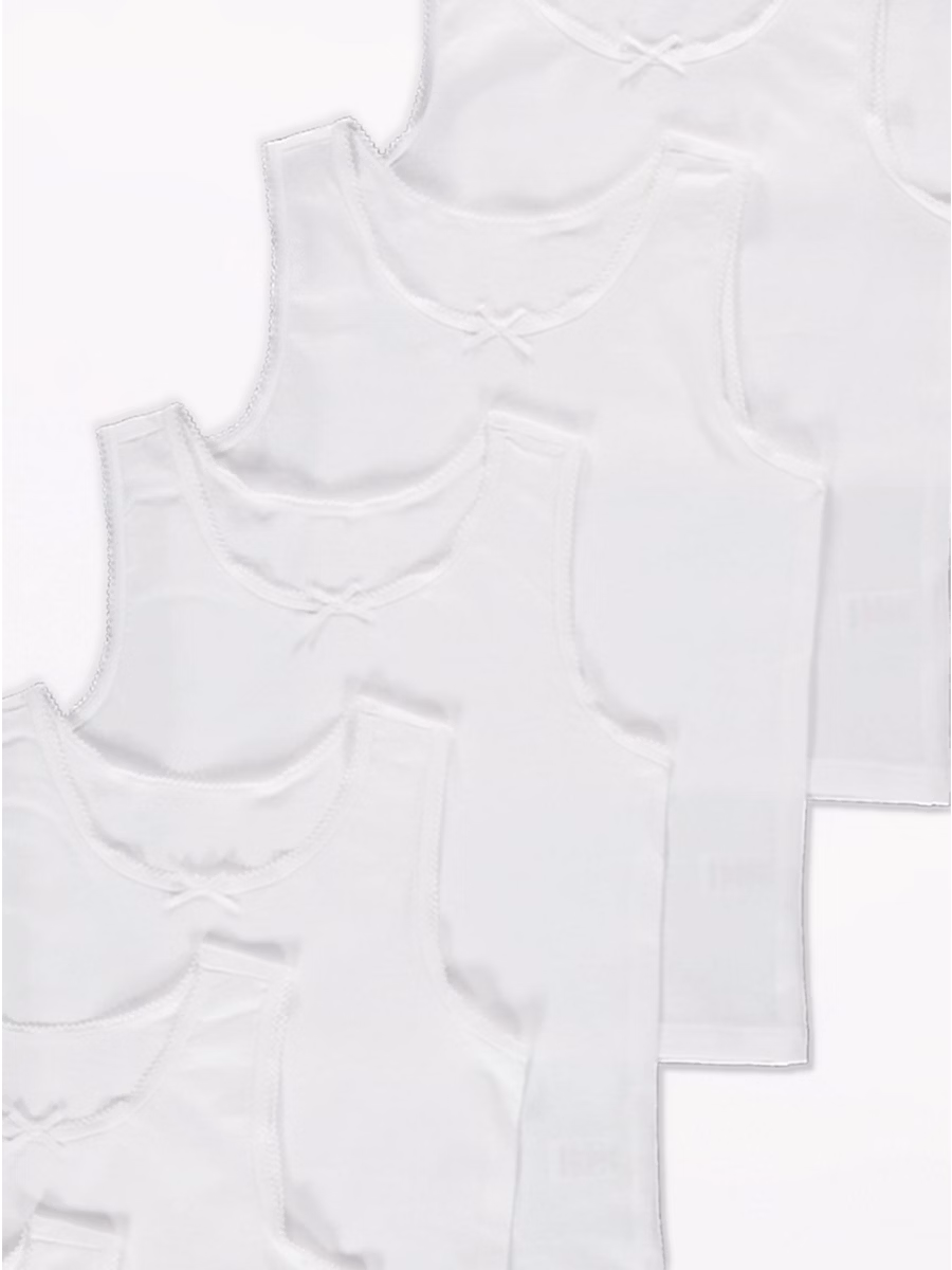 White Vests 10 Pack detail 1
