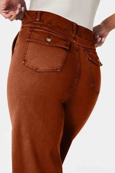 Relaxed High Waist Pocketed Denim Jeans