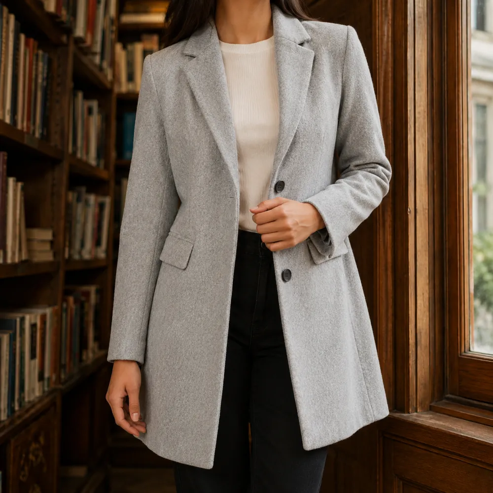 Tailored Notched Lapel Jacket