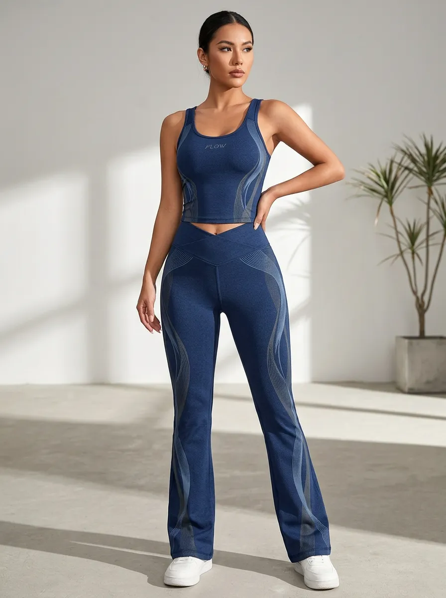Abstract Line Paneled Flare Active Set