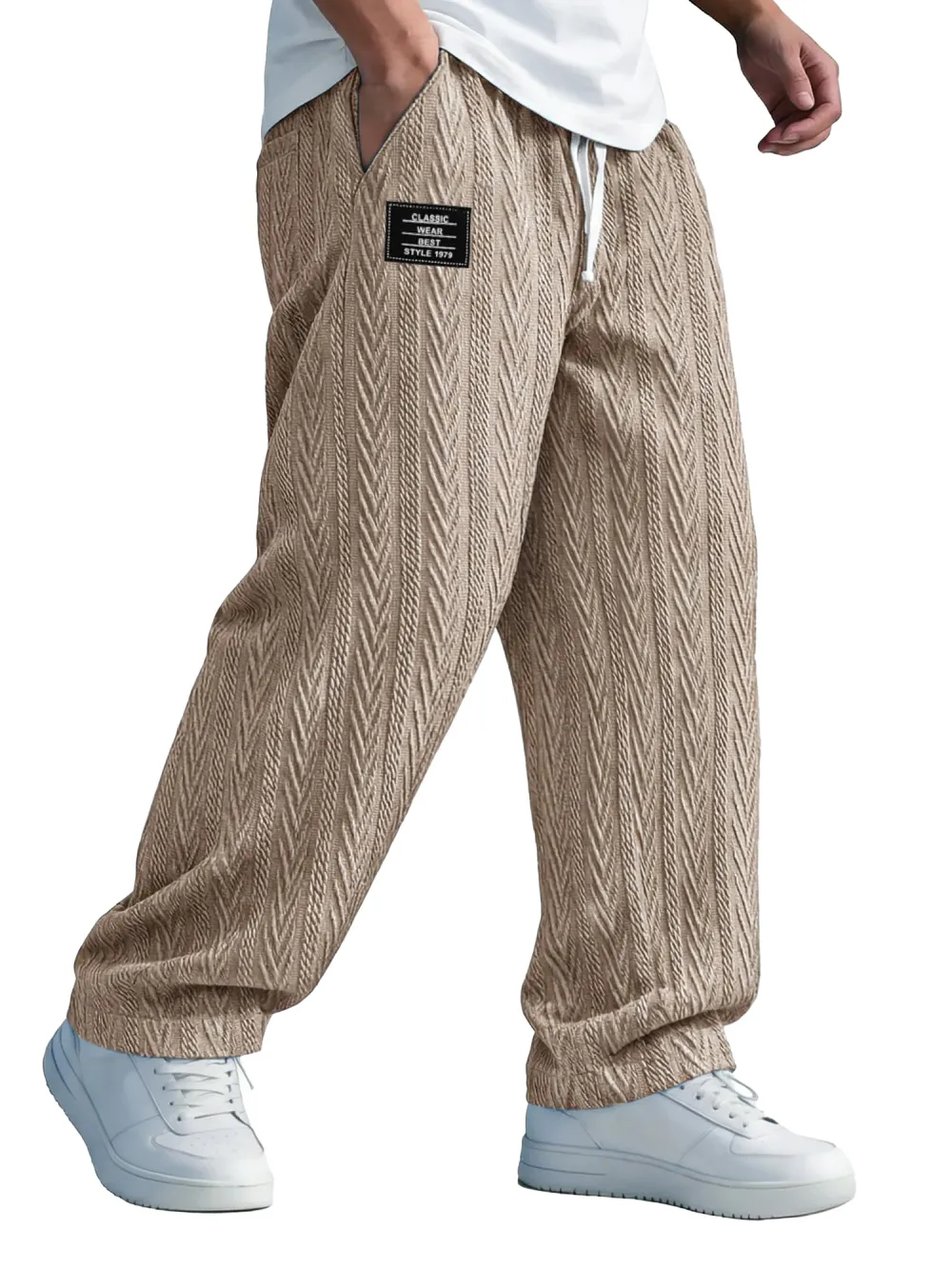 Everyday Jacquard Pull On Trousers