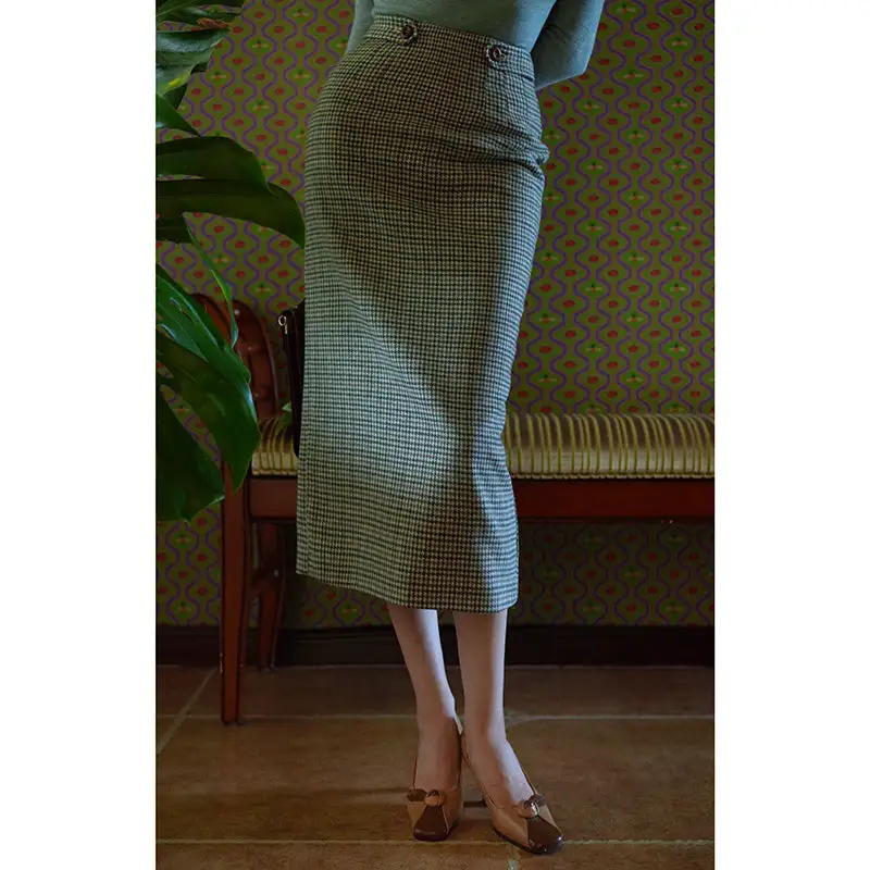 Polished Comfort Everyday Casual Polyester Skirt